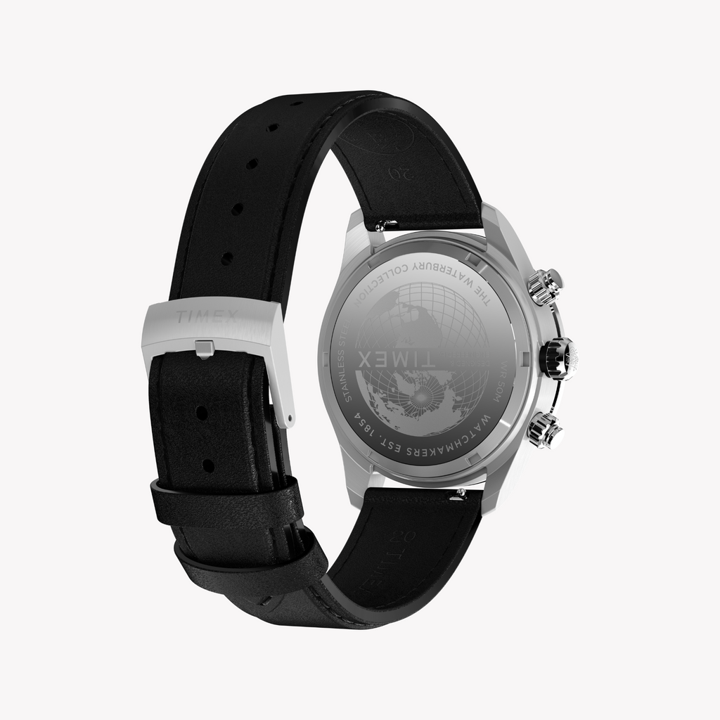 Timex Men's Stainless Steel, Leather | Tw2y19300