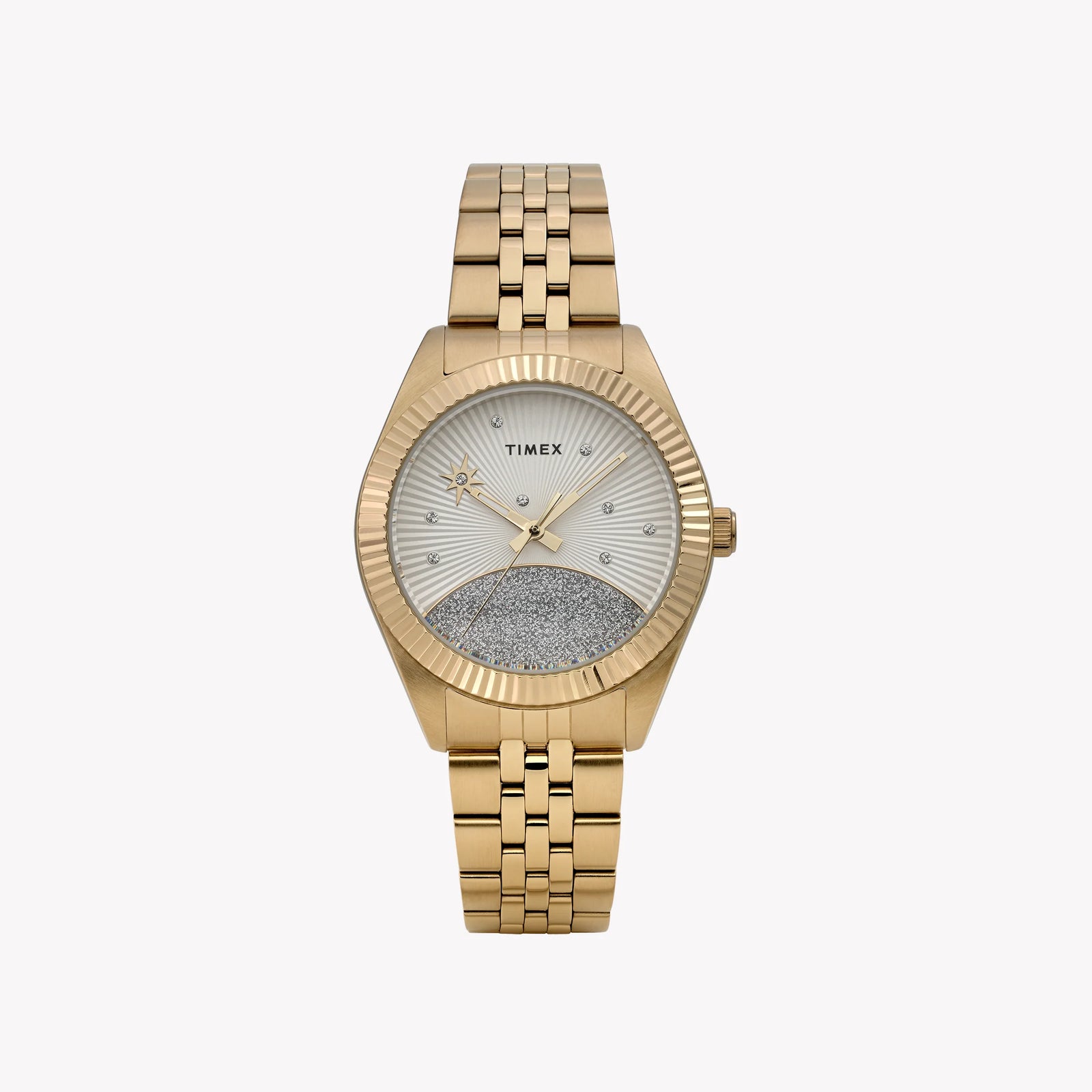 Womens Legacy Gold-Tone Case & Bracelet with White Celestial Dial | TW2Y20300 by i-watch