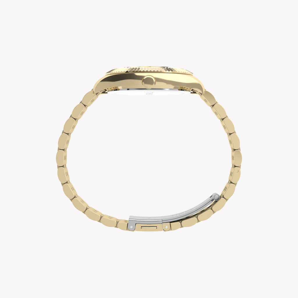 Womens Legacy Gold-Tone Case & Bracelet with White Celestial Dial | TW2Y20300