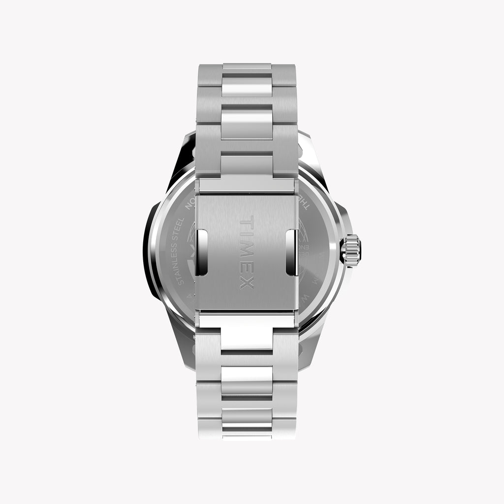 Essex 3-Hand Blue Dial SST Bracelet TW2Y21100 | Men's Silver Watch