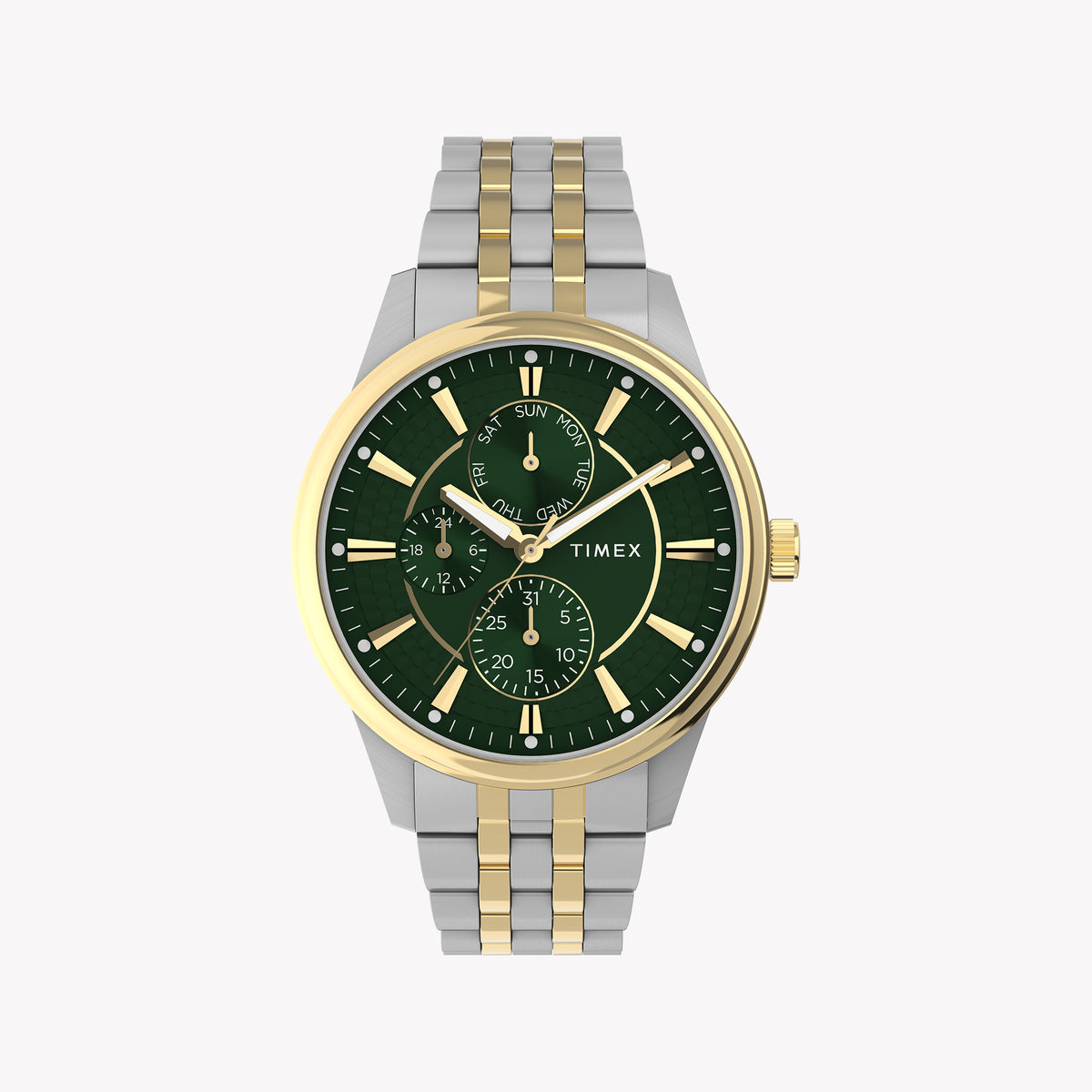 Chicago Multi 45mm Two-Tone Case Green Dial Bracelet TW2Y21400