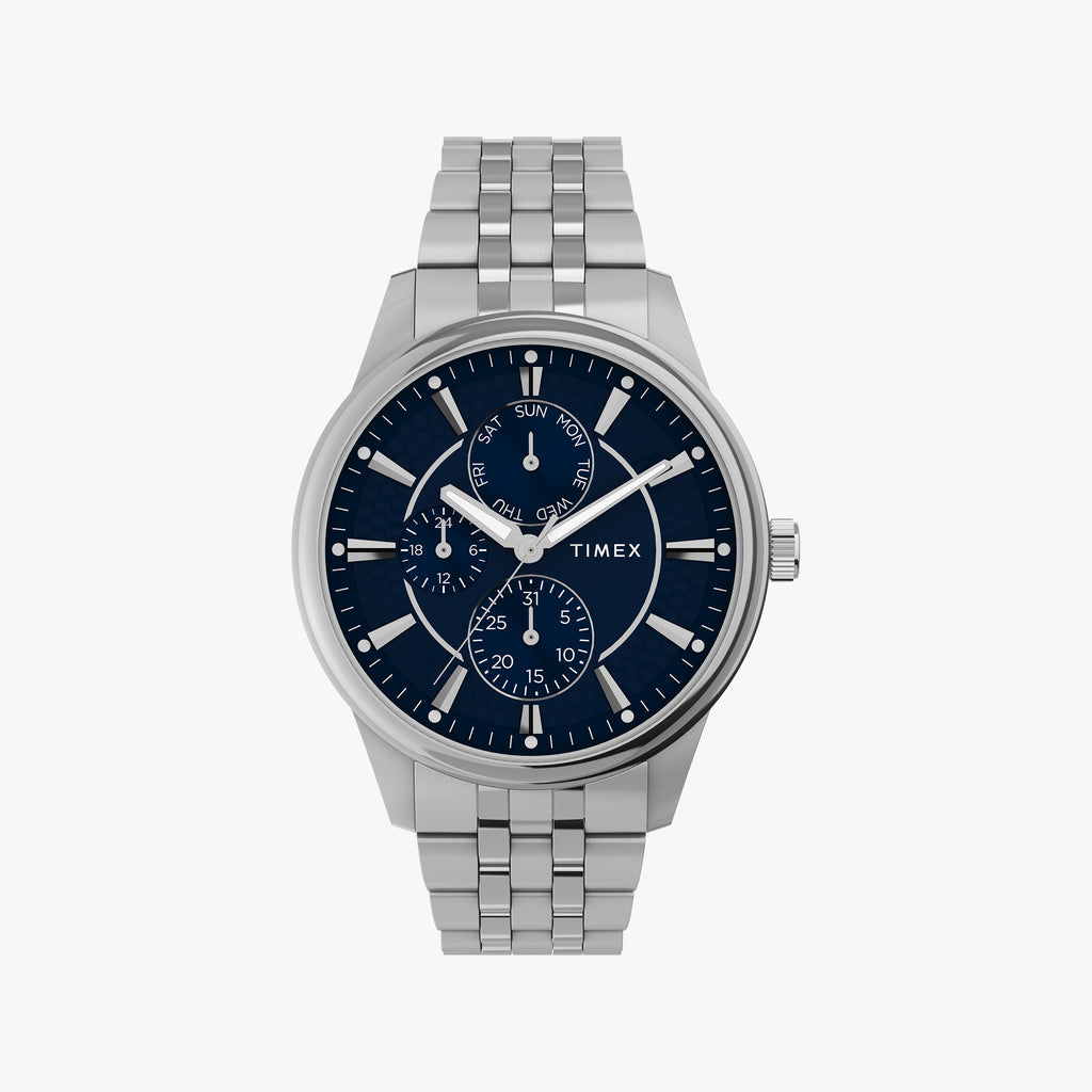 Chicago Multi 45mm Silver Tone Case Blue Dial Bracelet TW2Y21500