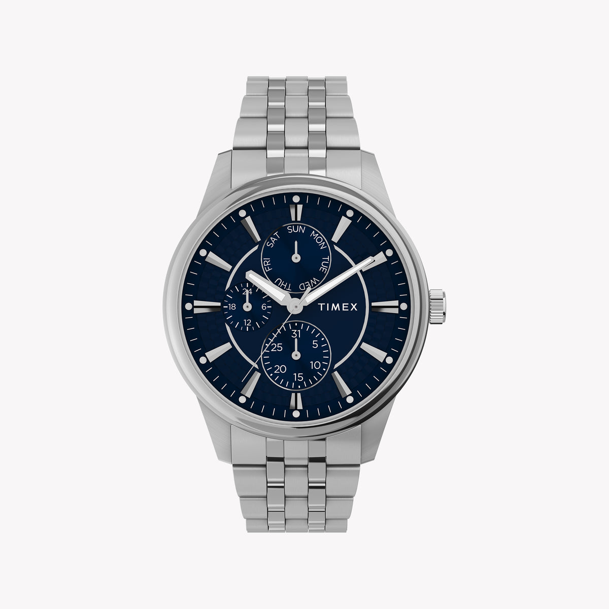 Chicago Multi 45mm Silver Tone Case Blue Dial Bracelet TW2Y21500