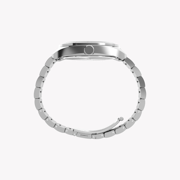 Mens Silver-tone Case & Bracelet with Black Dial TW2Y22600 | Stylish Watch by i-watch