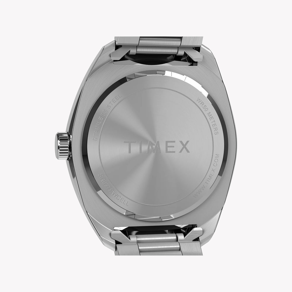 Mens Silver-tone Case & Bracelet with Black Dial TW2Y22600 | Stylish Watch by i-watch