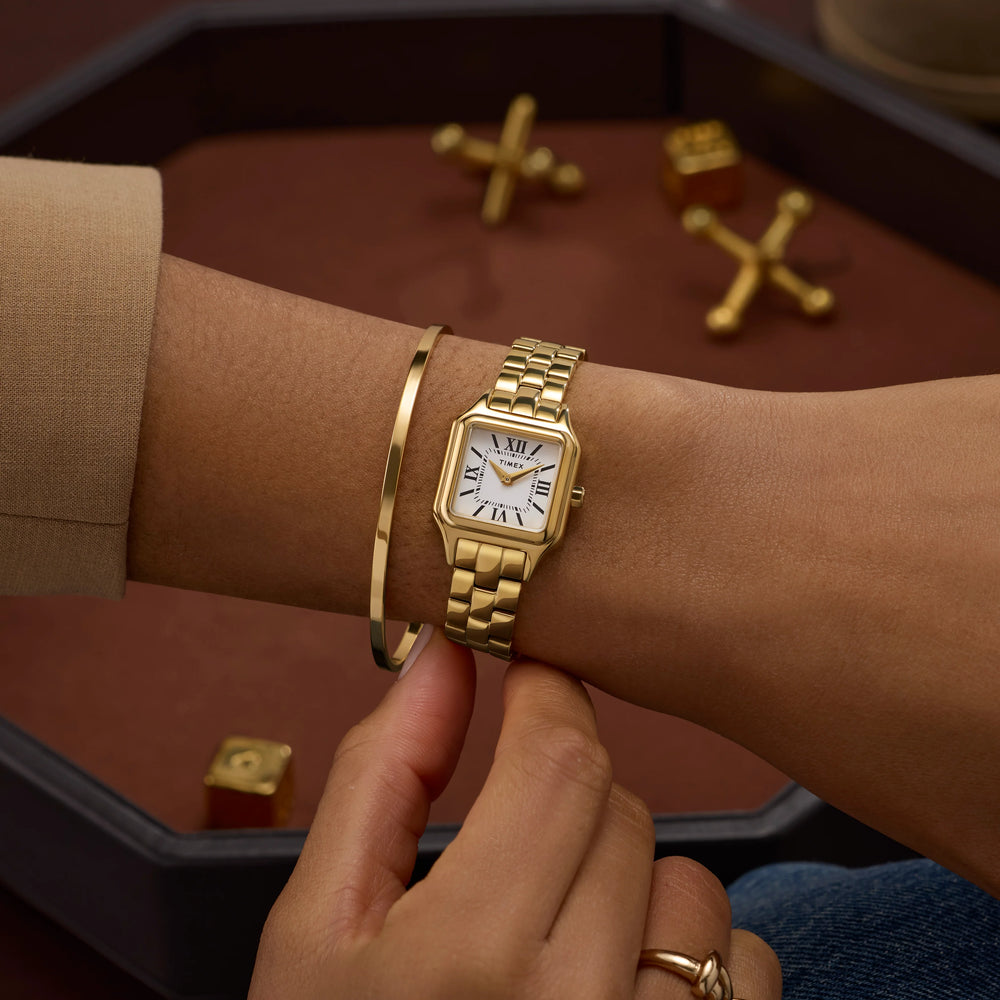 Addison Gold-Tone Case & Bracelet White Dial TW2Y23700 | Stylish Watch by i-watch