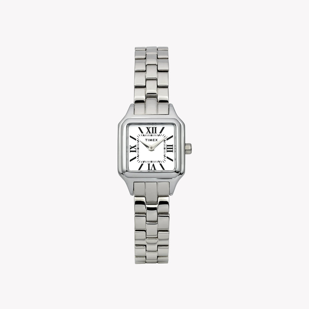 Addison Silver-Tone Case & Bracelet White Dial TW2Y23800 | Men's Watch by i-watch