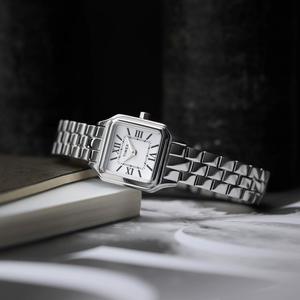Addison Silver-Tone Case & Bracelet White Dial TW2Y23800 | Men's Watch by i-watch