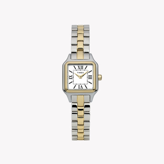 Addison Two-tone Case & Bracelet White Dial TW2Y23900 | Stylish Watch