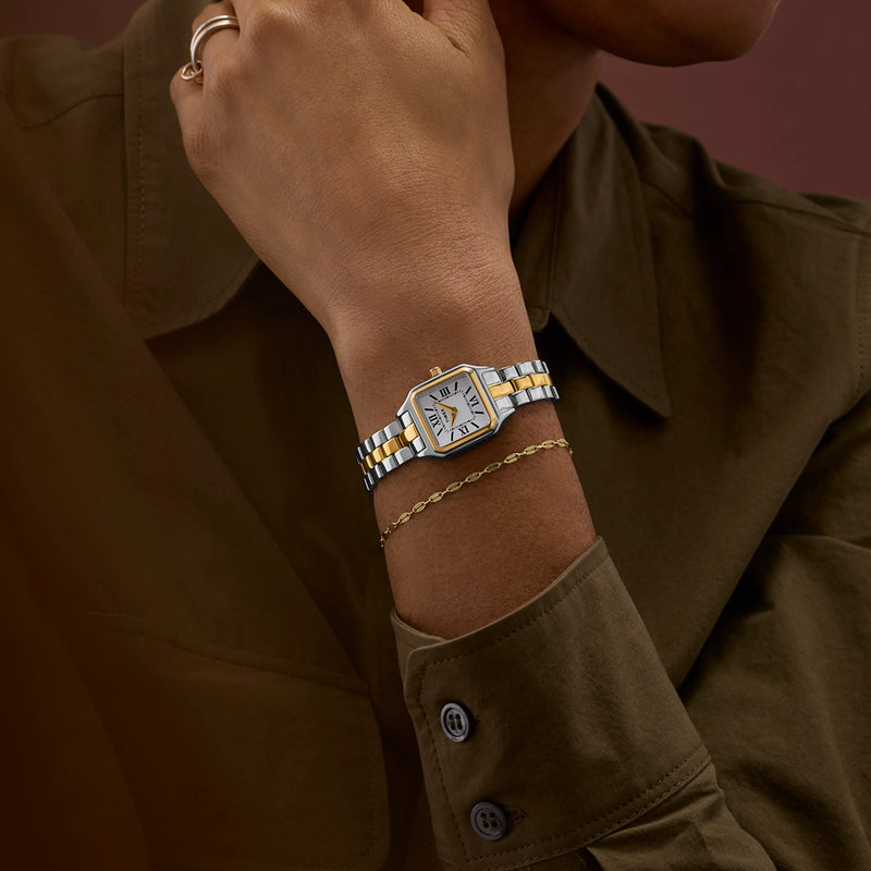 Addison Two-tone Case & Bracelet White Dial TW2Y23900 | Stylish Watch by i-watch