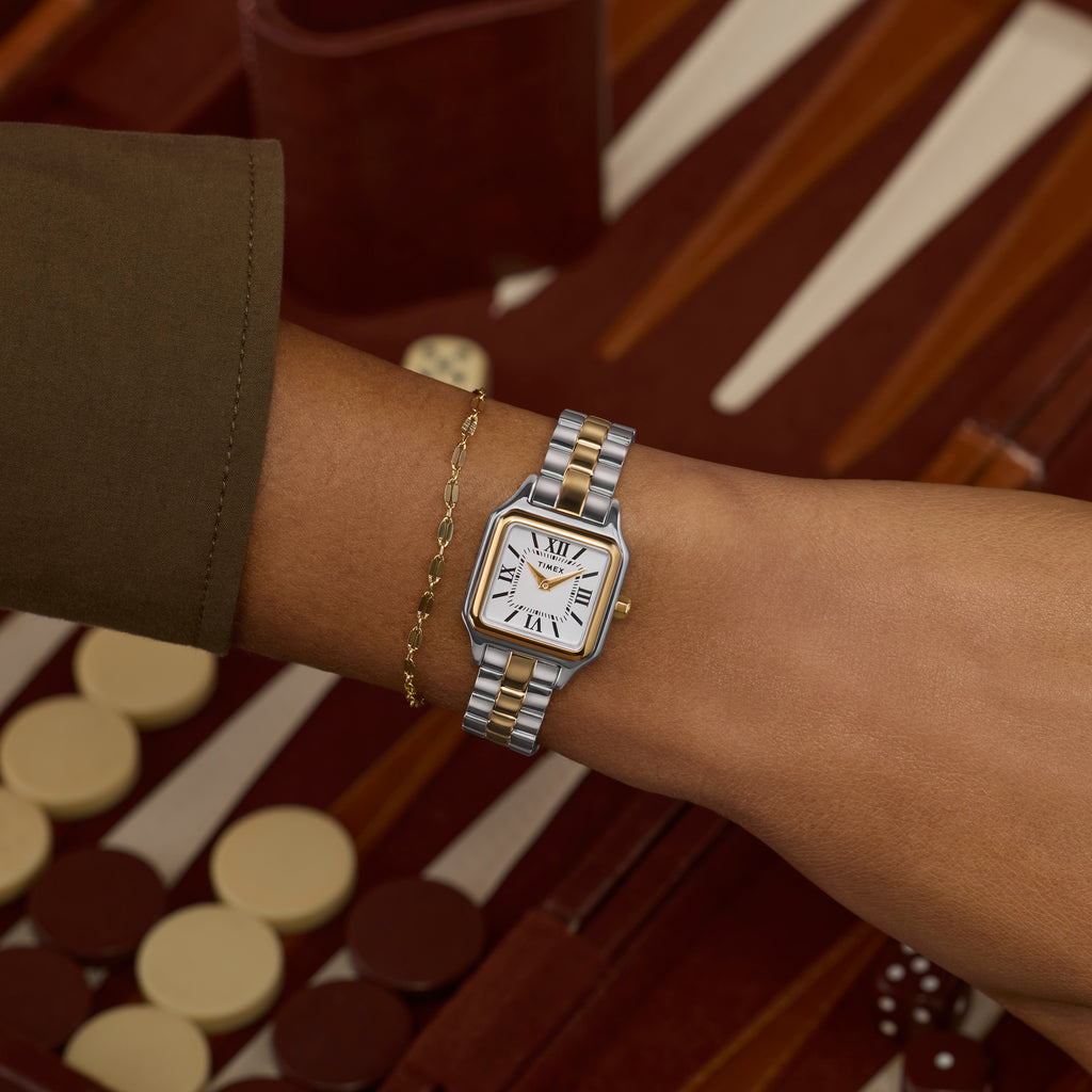 Addison Two-tone Case & Bracelet White Dial TW2Y23900 | Stylish Watch