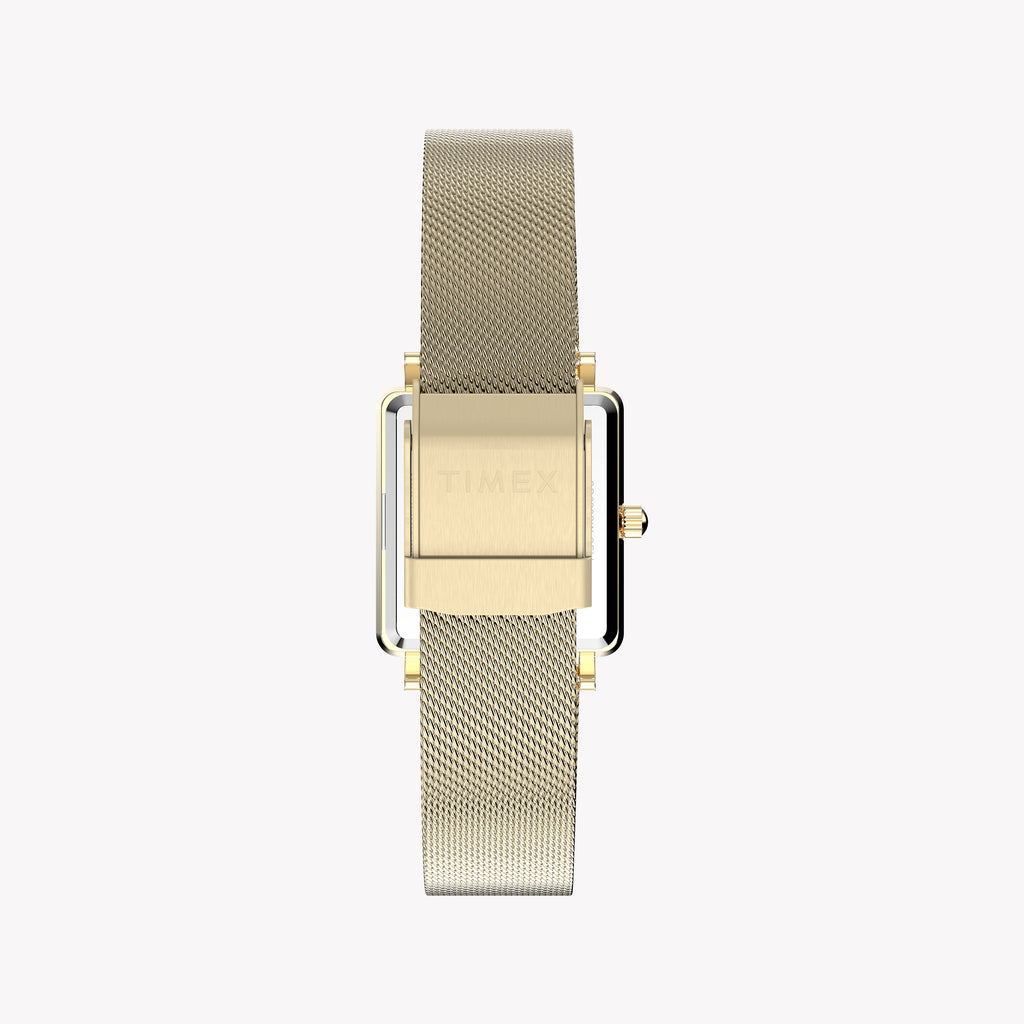 Transcend Gold-Tone Rectangle Case & Bracelet with Silver Dial | TW2Y26100