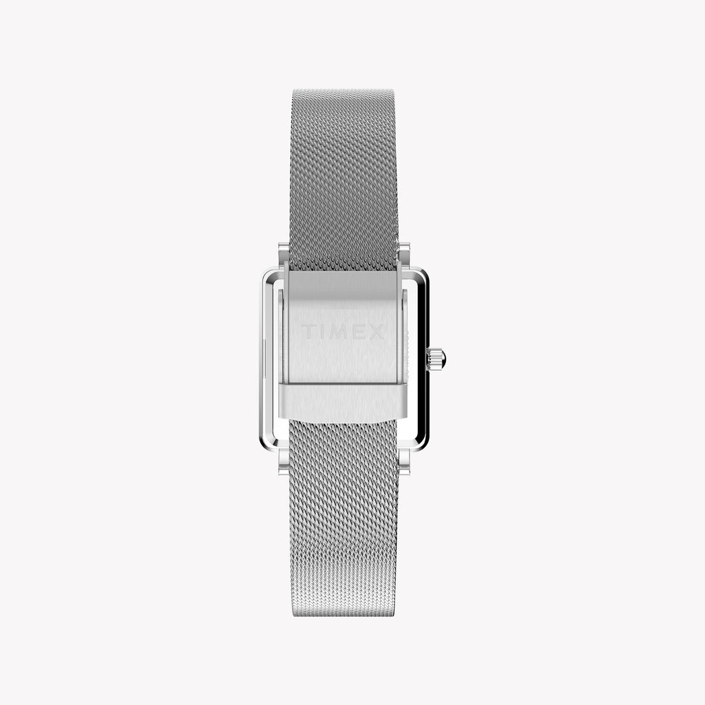 Transcend Rectangle Silver-tone Case & Bracelet with Silver Dial | TW2Y26300