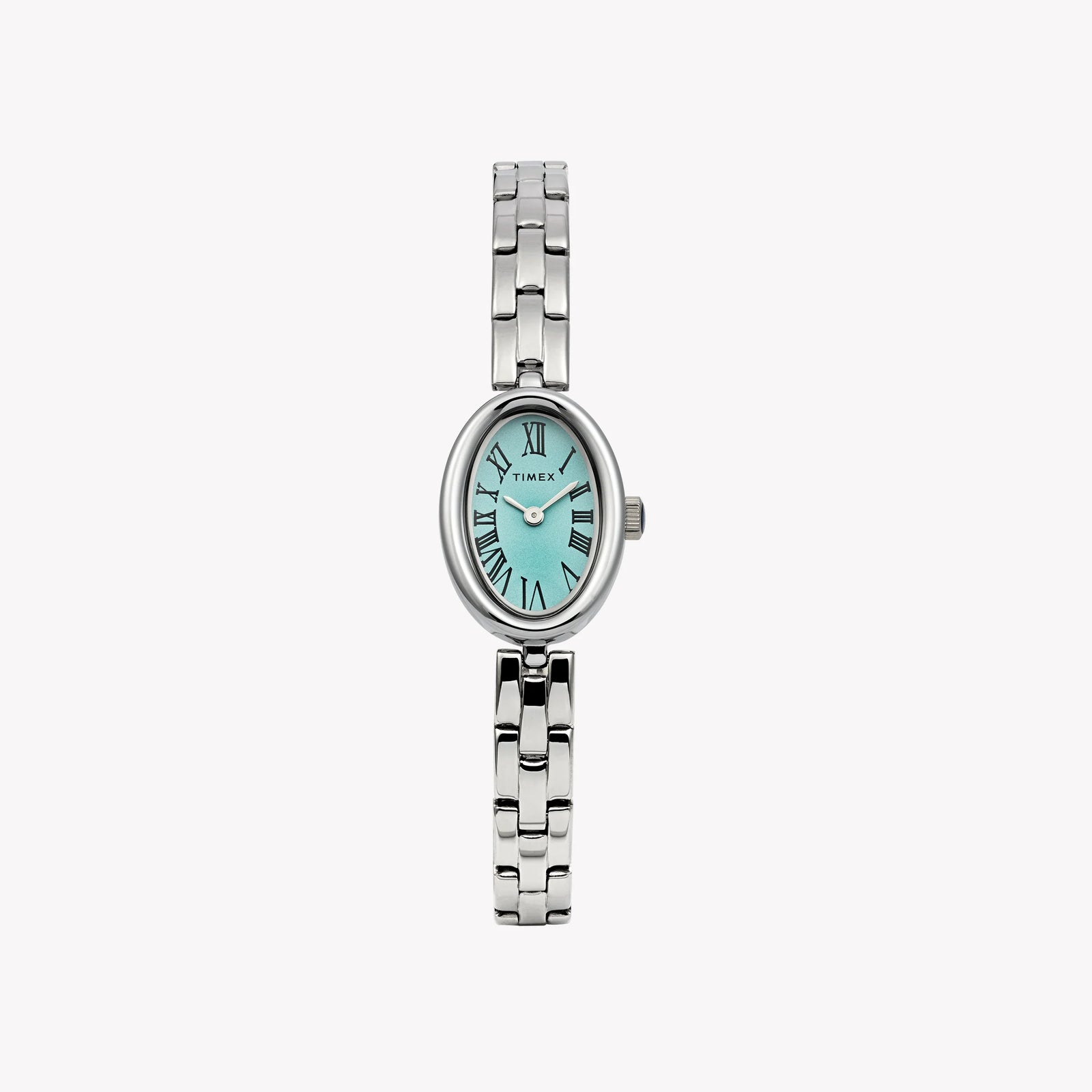 Cavatina Silver-Tone Case & Bracelet with Aquamarine Dial TW2Y26600 by i-watch