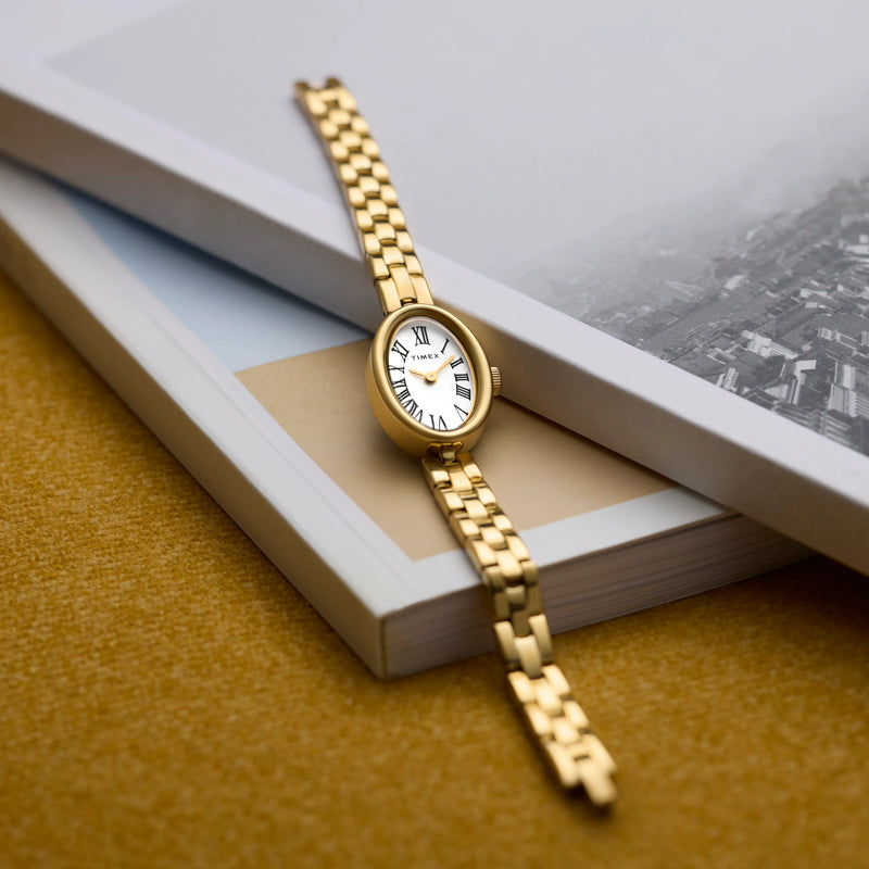Cavatina Gold-tone Case & Bracelet with White Dial TW2Y26700 | Elegant Women's Watch by i-watch