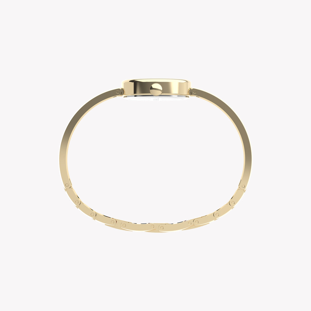 Cavatina Gold-Tone Case & Bangle with White Dial | TW2Y27200