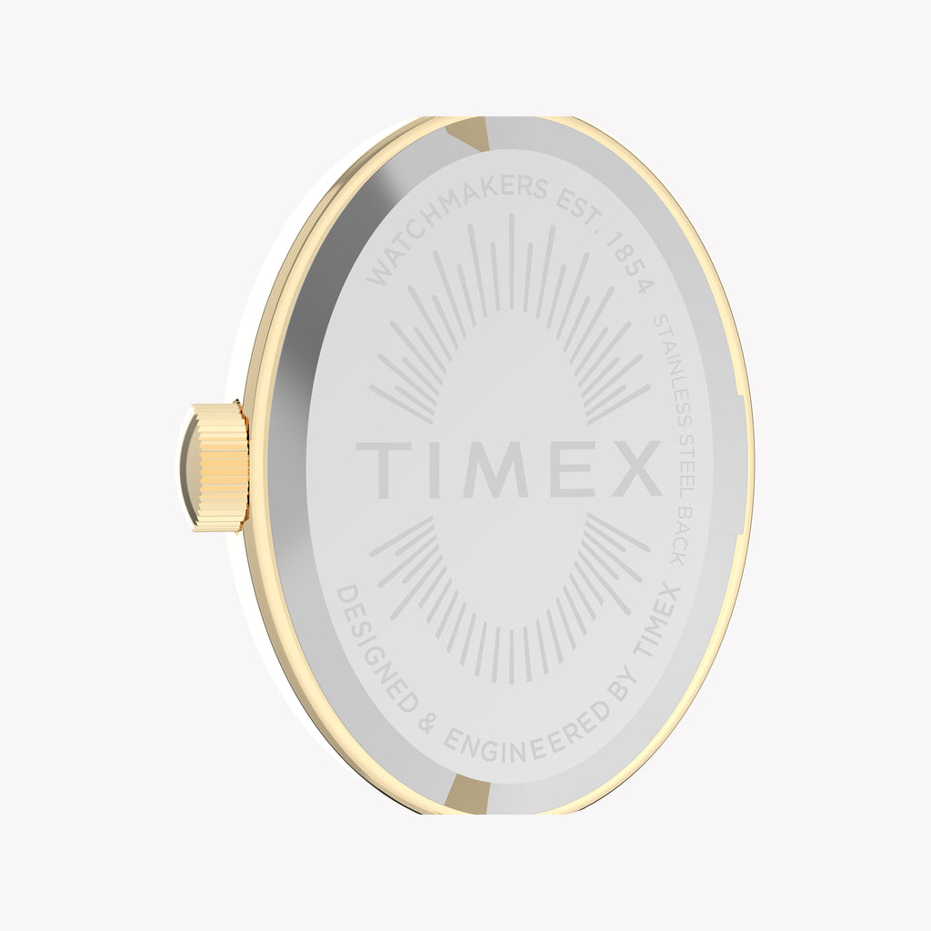 Cavatina Gold-Tone Case & Bangle with White Dial | TW2Y27200
