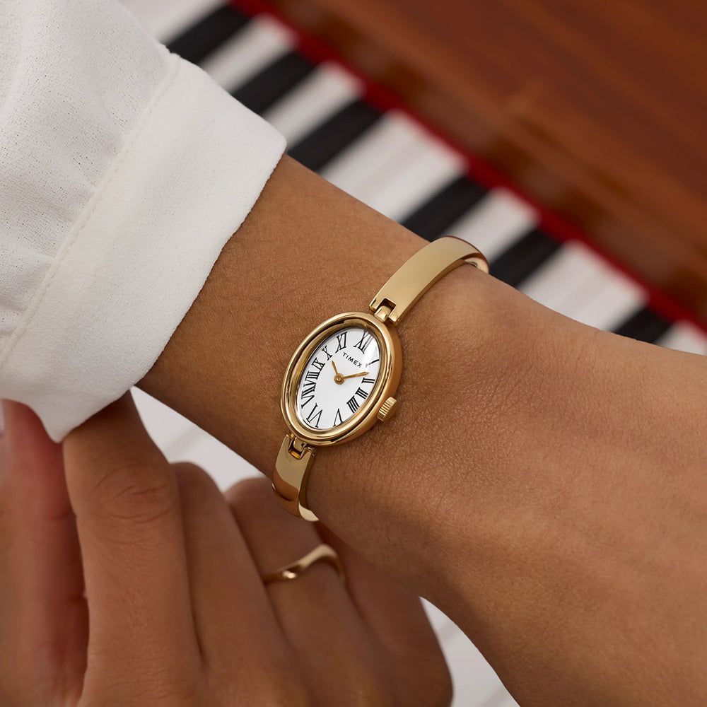 Cavatina Gold-Tone Case & Bangle with White Dial | TW2Y27200 by i-watch