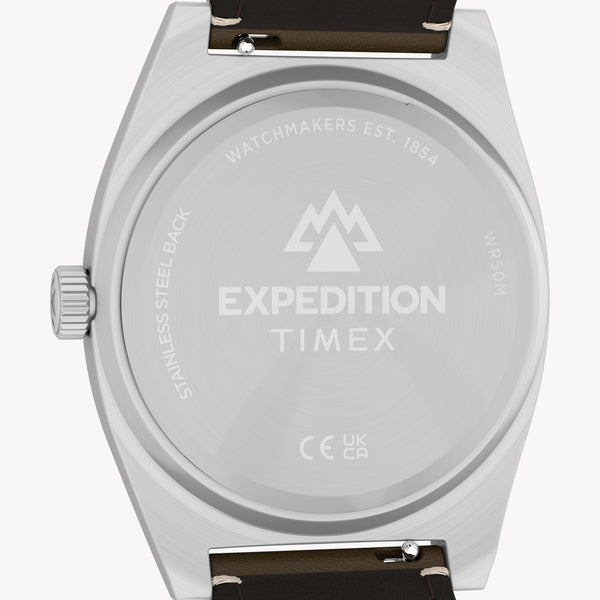 Timex Men's Silver-Tone, Brown Watch | TW2Y30600