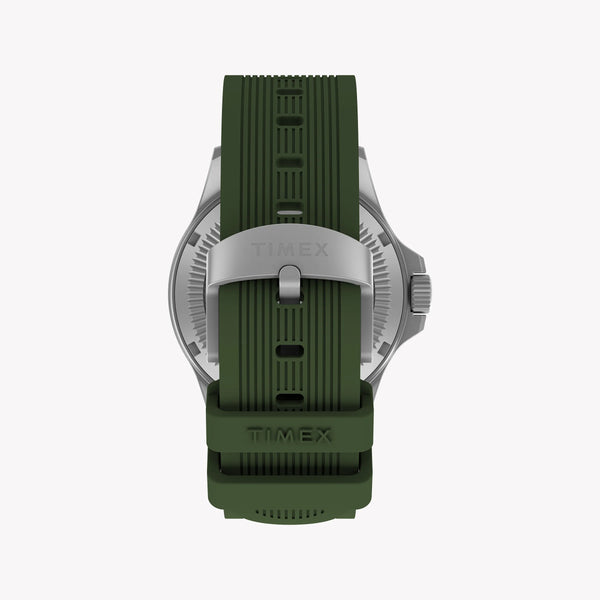 Expedition Field Post Solar 41mm SST Black Dial Green Silicone Strap | TW2Y31600 by i-watch