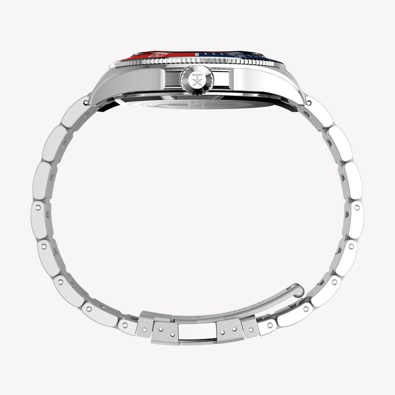 TIMEX Men's Stainless Steel Silver-Tone, Black | TW2Y33300