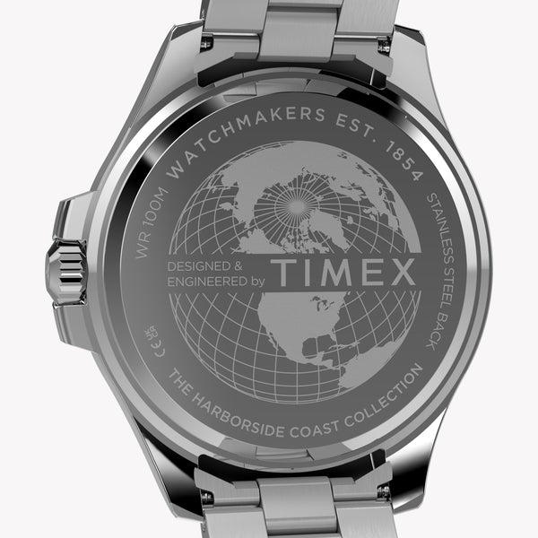 TIMEX Men's Stainless Steel Silver-Tone, Black | TW2Y33300