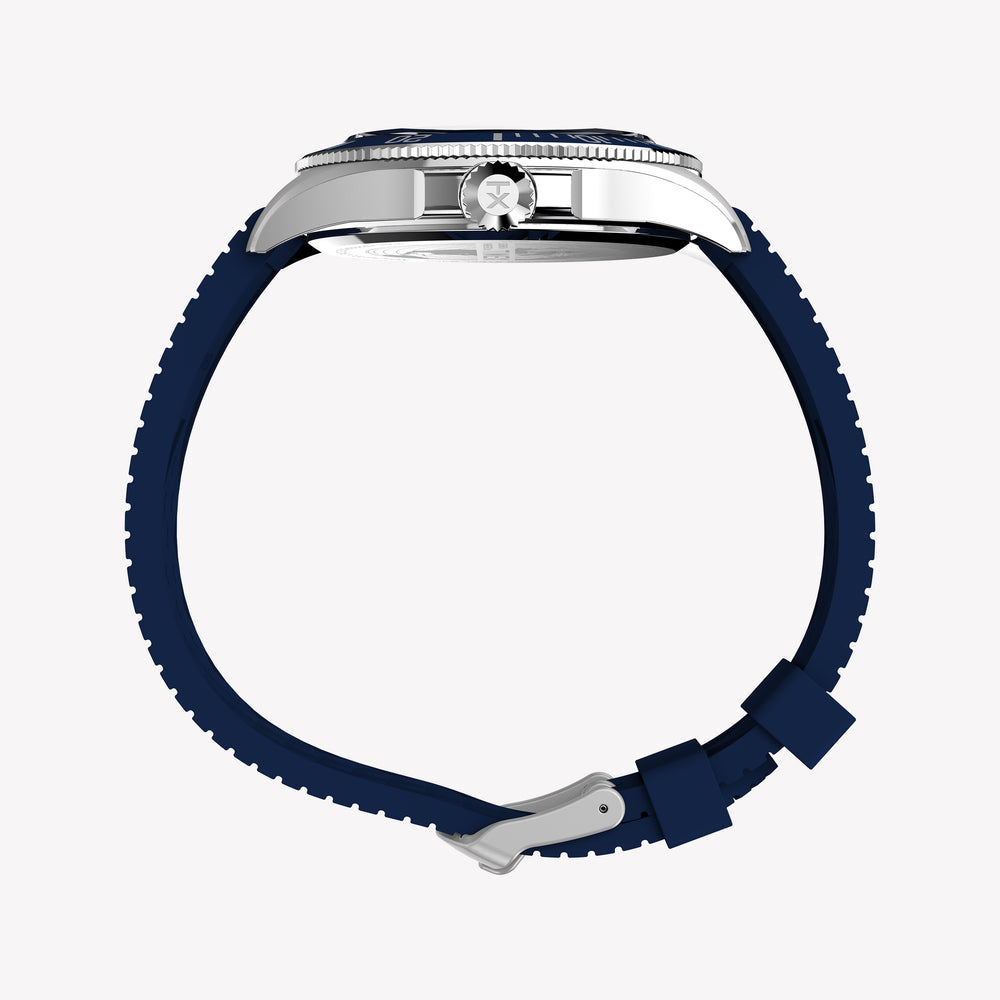 Timex Men's Silver-Tone SS, Blue Resin | TW2Y33400