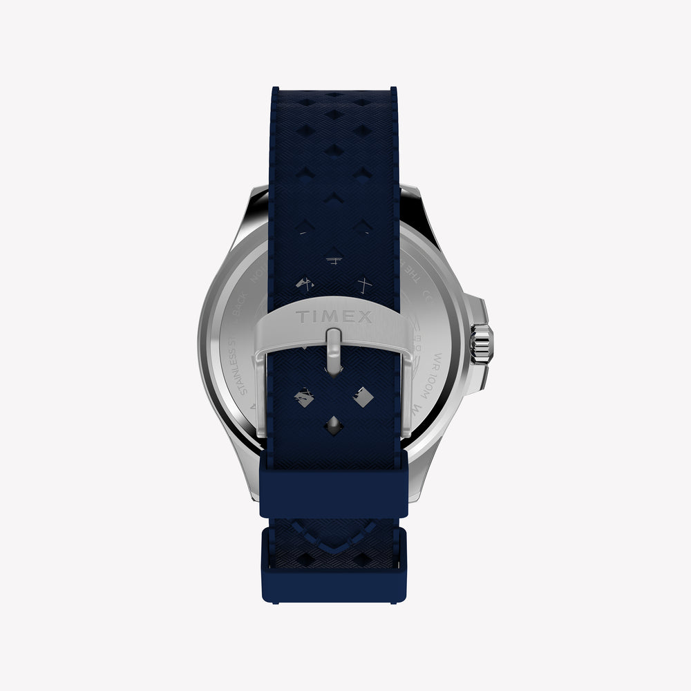 Timex Men's Silver-Tone SS, Blue Resin | TW2Y33400
