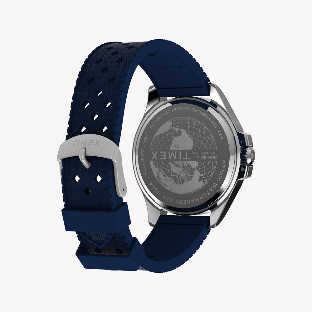 Timex Men's Silver-Tone SS, Blue Resin | TW2Y33400