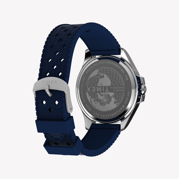 Timex Men's Silver-Tone SS, Blue Resin | TW2Y33400
