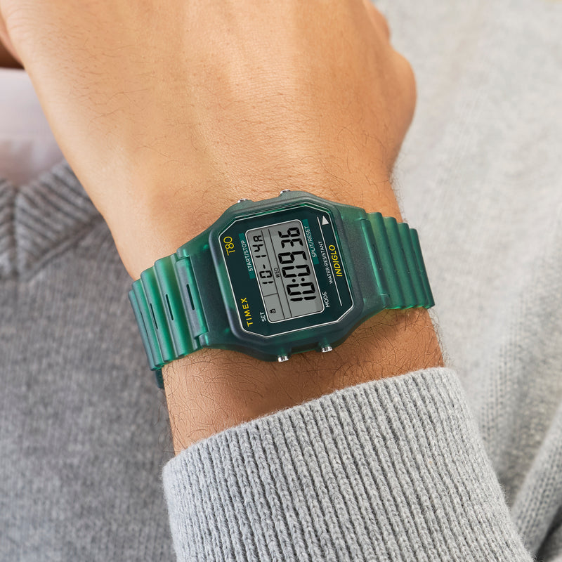 TIMEX Unisex's Green Resin, Green Resin | TW2Y34100
