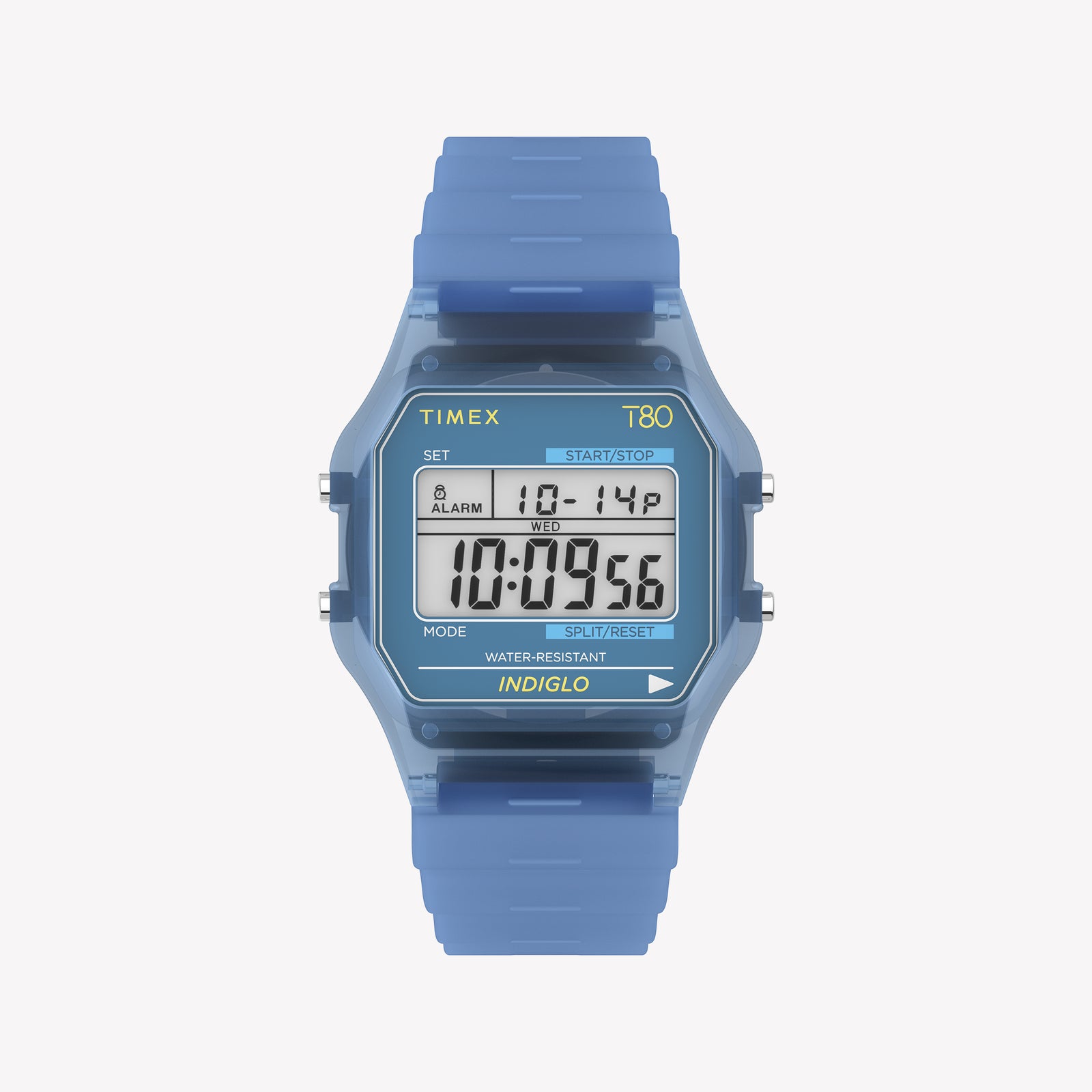 Timex Unisex's Blue Resin Case, Blue Resin Band | TW2Y34200