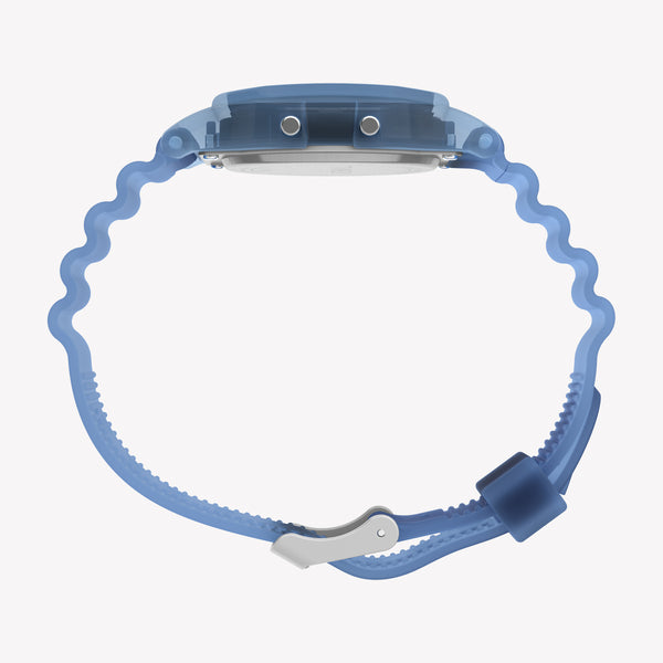 Timex Unisex's Blue Resin Case, Blue Resin Band | TW2Y34200