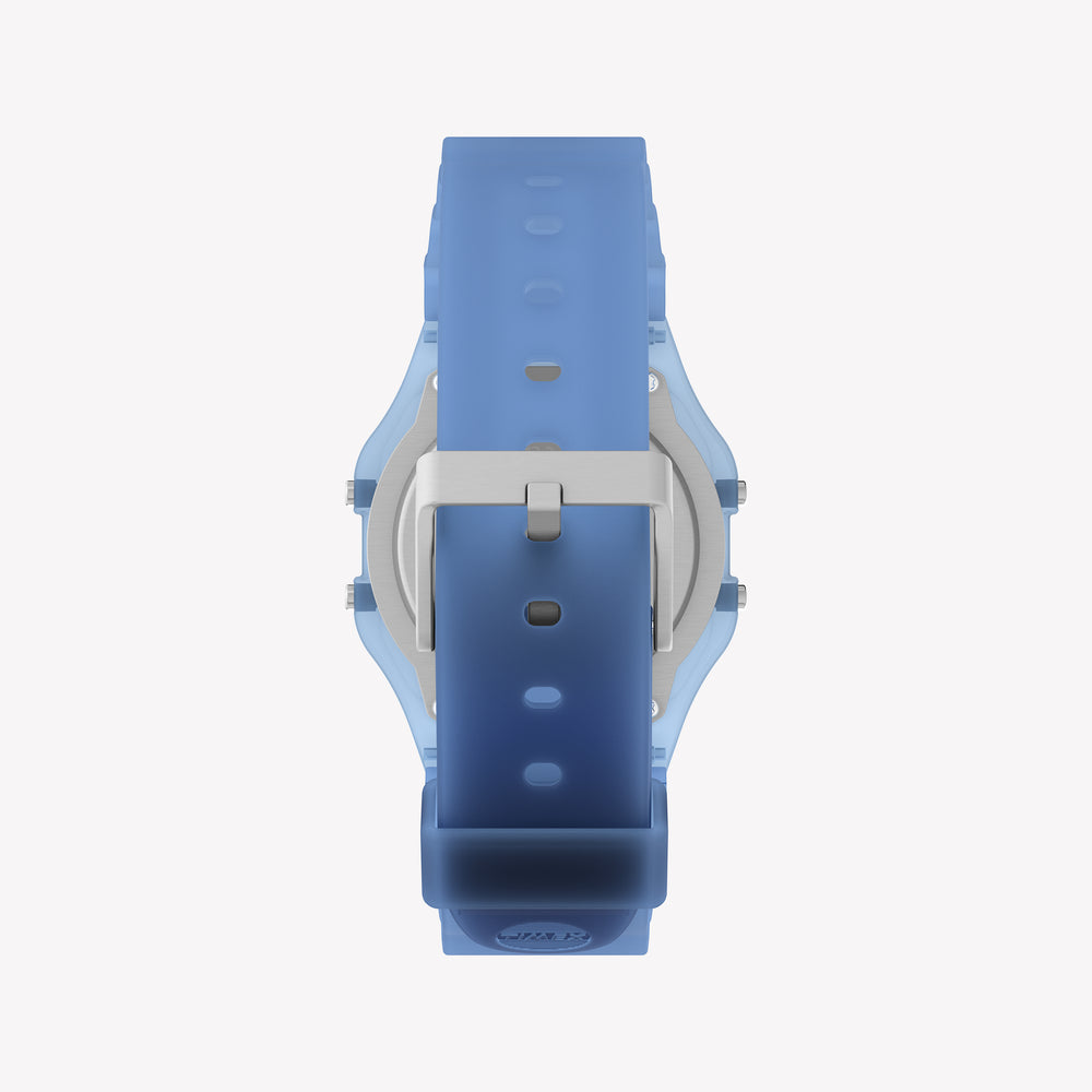 Timex Unisex's Blue Resin Case, Blue Resin Band | TW2Y34200