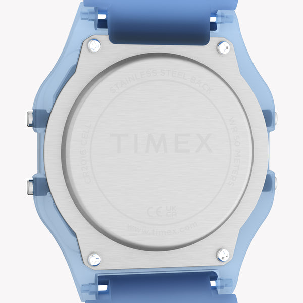 Timex Unisex's Blue Resin Case, Blue Resin Band | TW2Y34200