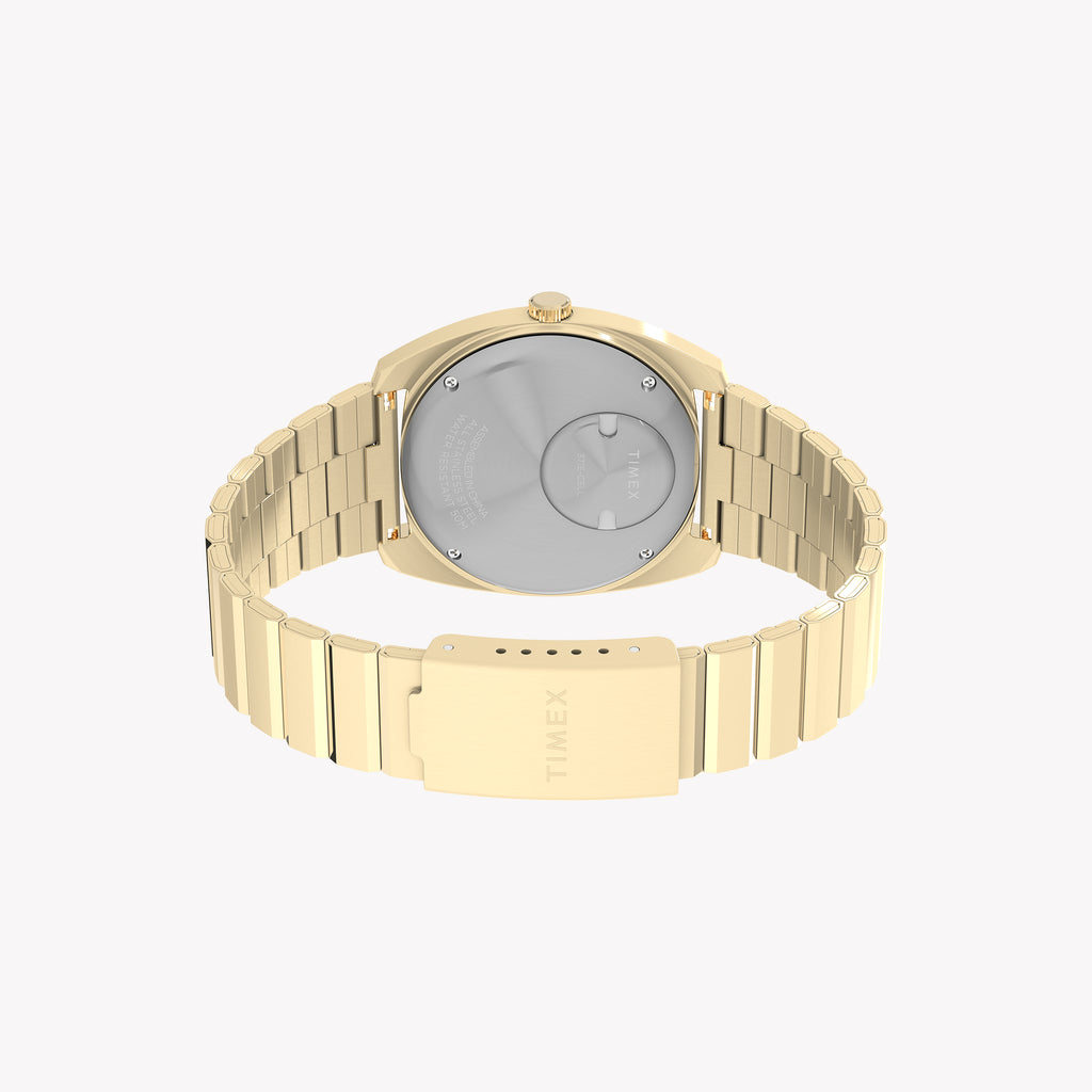 Q Timex Enigma 37mm Bracelet Watch TW2Y34400 | Stylish Silver & Blue Design