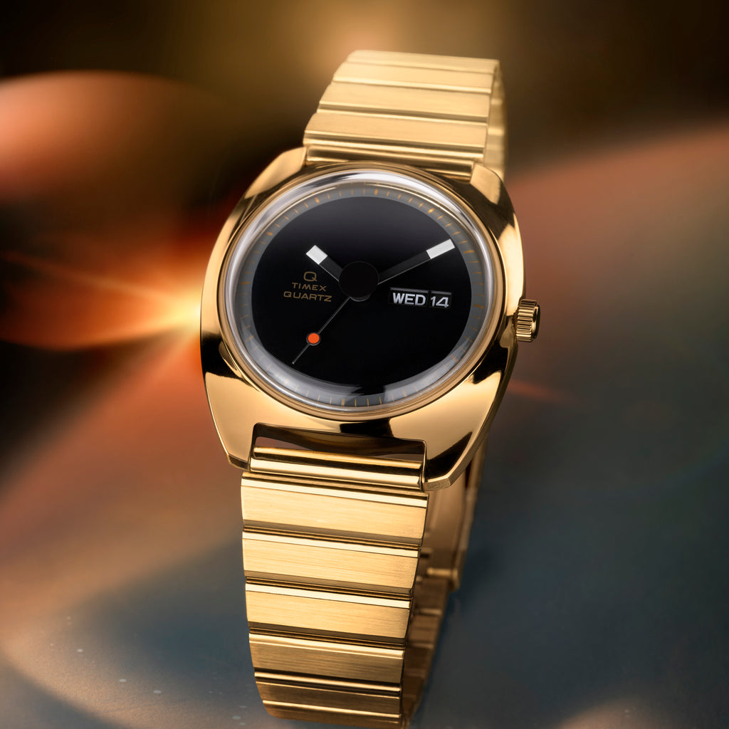 Q Timex Enigma 37mm Bracelet Watch TW2Y34400 | Stylish Silver & Blue Design