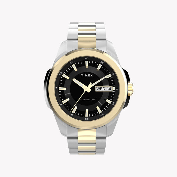Essex 3-Hand Black Dial Two Tone SST Bracelet | Model TW2Y35300 by i-watch