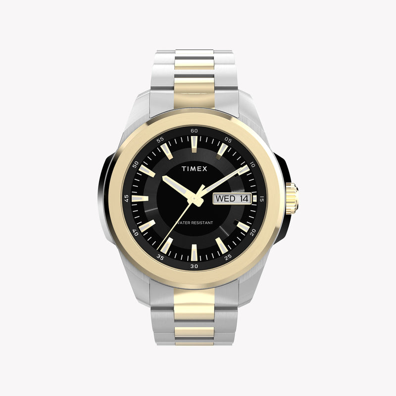 Essex 3-Hand Black Dial Two Tone SST Bracelet | Model TW2Y35300 by i-watch