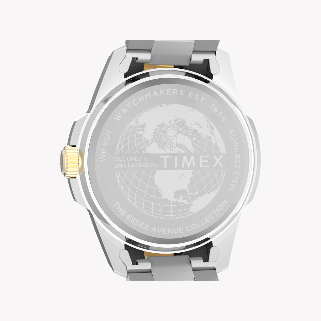 Essex 3-Hand Black Dial Two Tone SST Bracelet | Model TW2Y35300