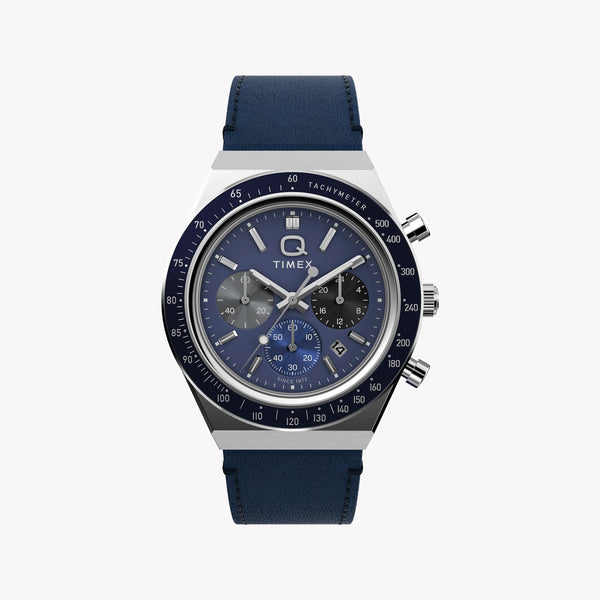 Q Timex Chronograph 40mm Strap Watch TW2Y36100 | Stylish Sporty Timepiece by i-watch