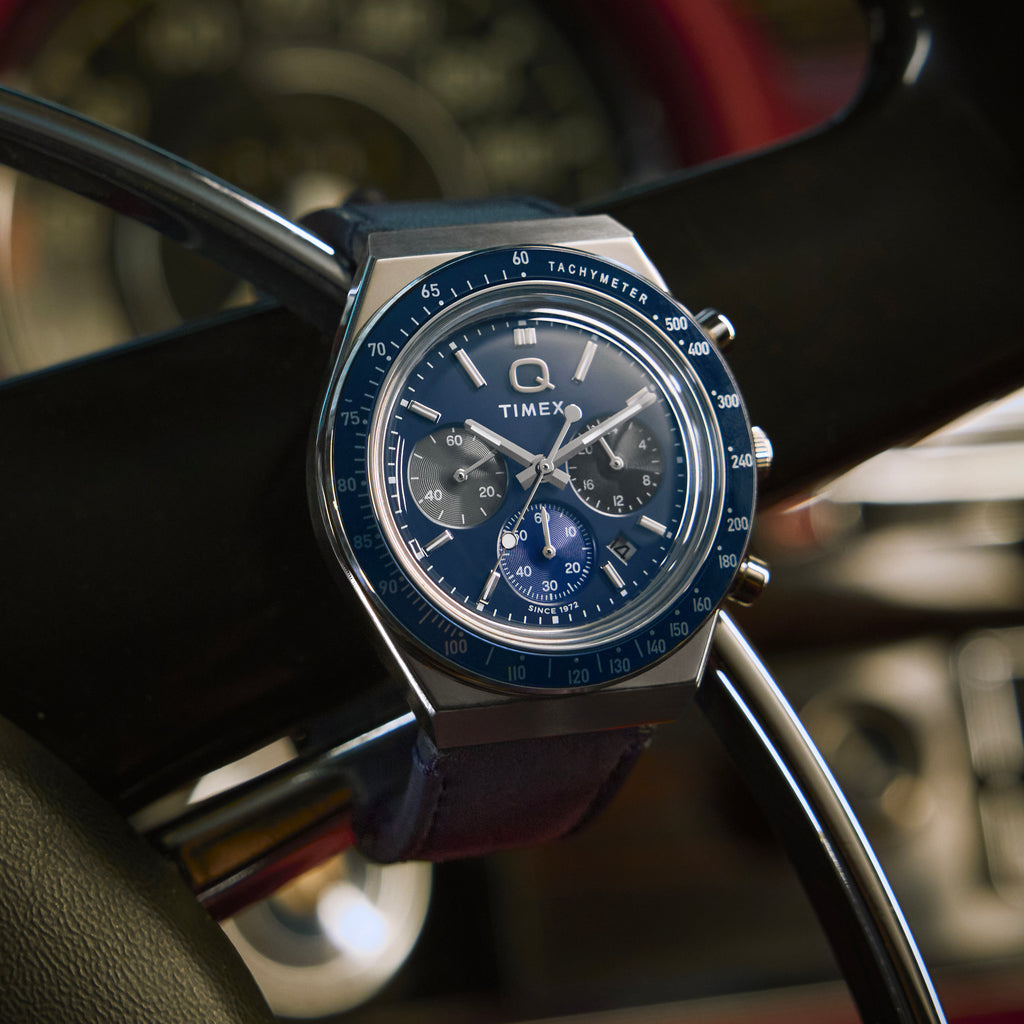 Q Timex Chronograph 40mm Strap Watch TW2Y36100 | Stylish Sporty Timepiece