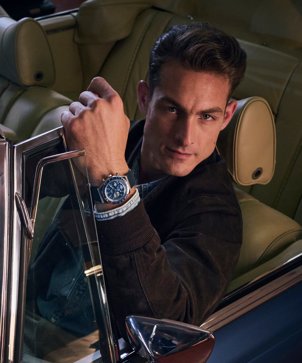 Q Timex Chronograph 40mm Strap Watch TW2Y36100 | Stylish Sporty Timepiece