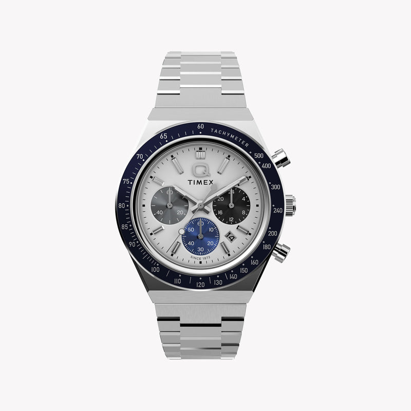 Q Timex Chronograph 40mm Stainless Steel Watch | TW2Y36200 by i-watch