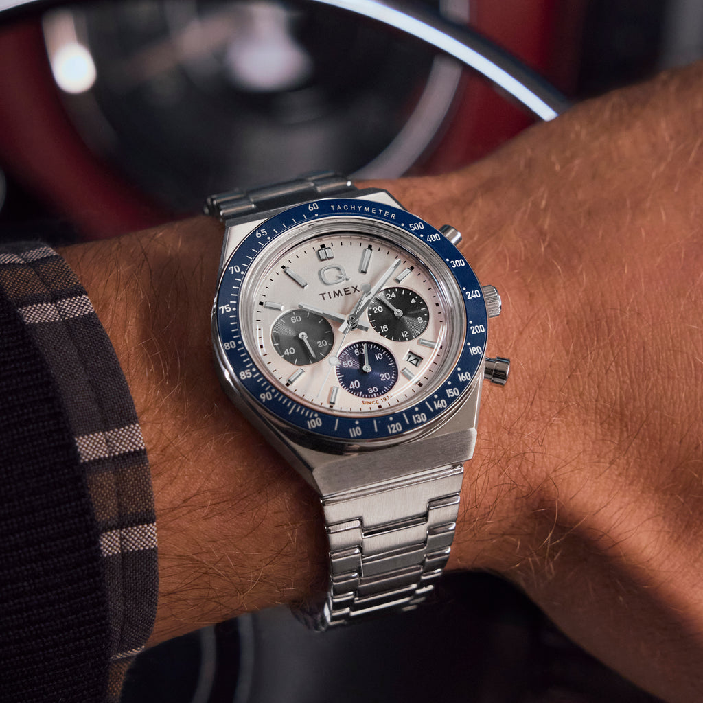 Q Timex Chronograph 40mm Stainless Steel Watch | TW2Y36200