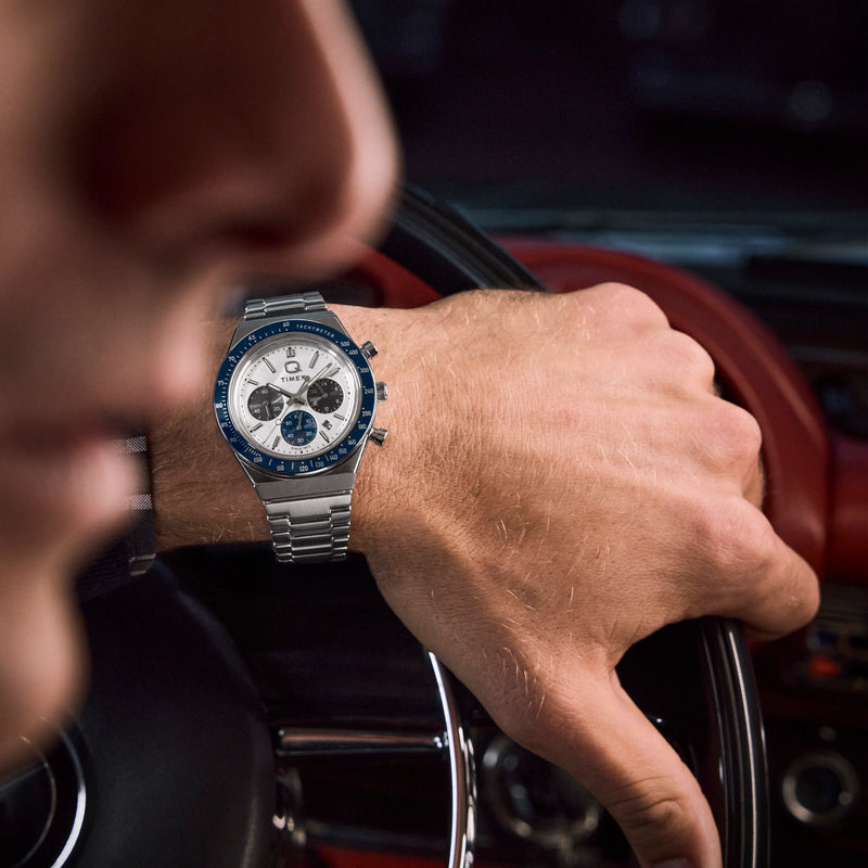 Q Timex Chronograph 40mm Stainless Steel Watch | TW2Y36200 by i-watch