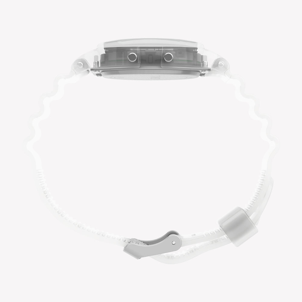 TIMEX Unisex Clear Resin, Digital | TW2Y36400