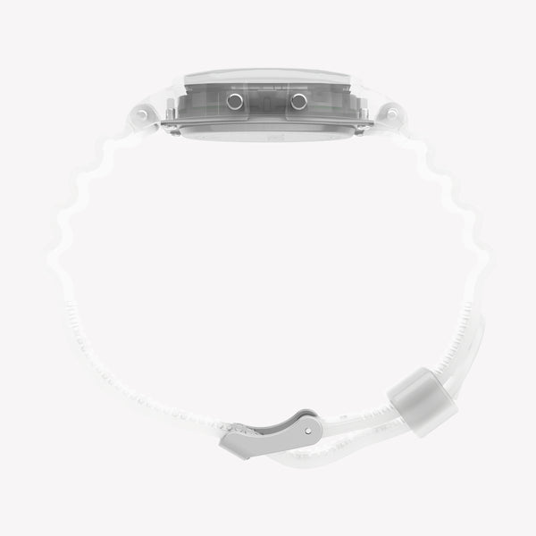 TIMEX Unisex Clear Resin, Digital | TW2Y36400
