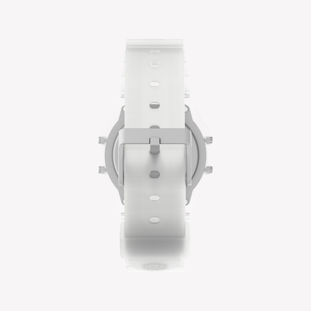 TIMEX Unisex Clear Resin, Digital | TW2Y36400