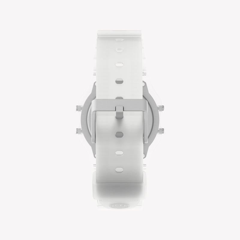 TIMEX Unisex Clear Resin, Digital | TW2Y36400